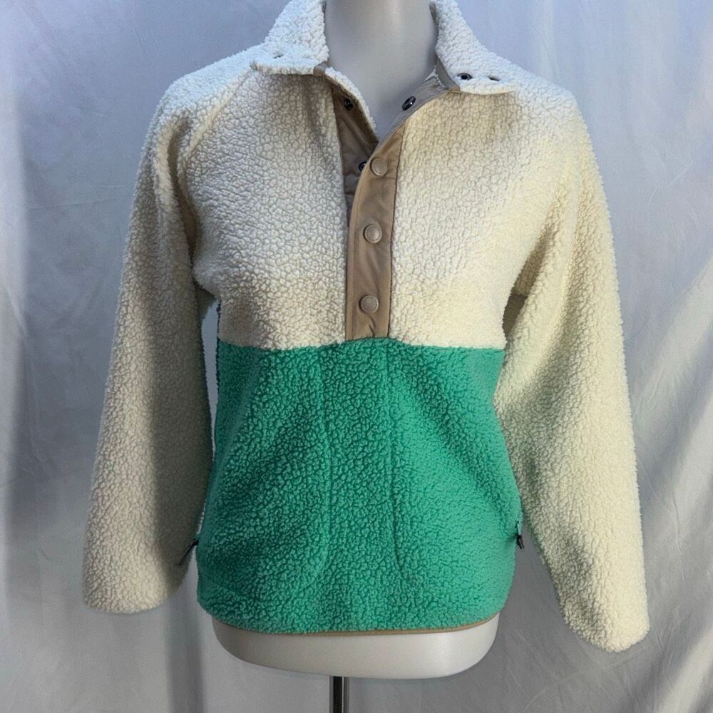 Southern Marsh Fleece XS Beckett Snap pullover jacket color block